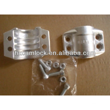 Stainless steel or Aluminum pipe safety clamp